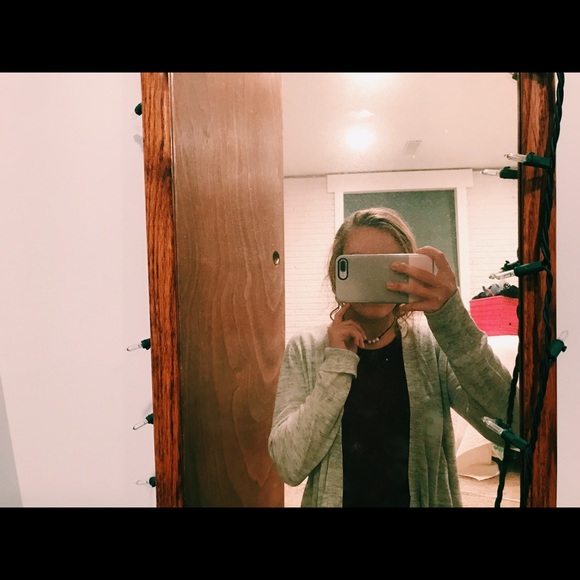 Gray heather cardigan - Picture 1 of 4